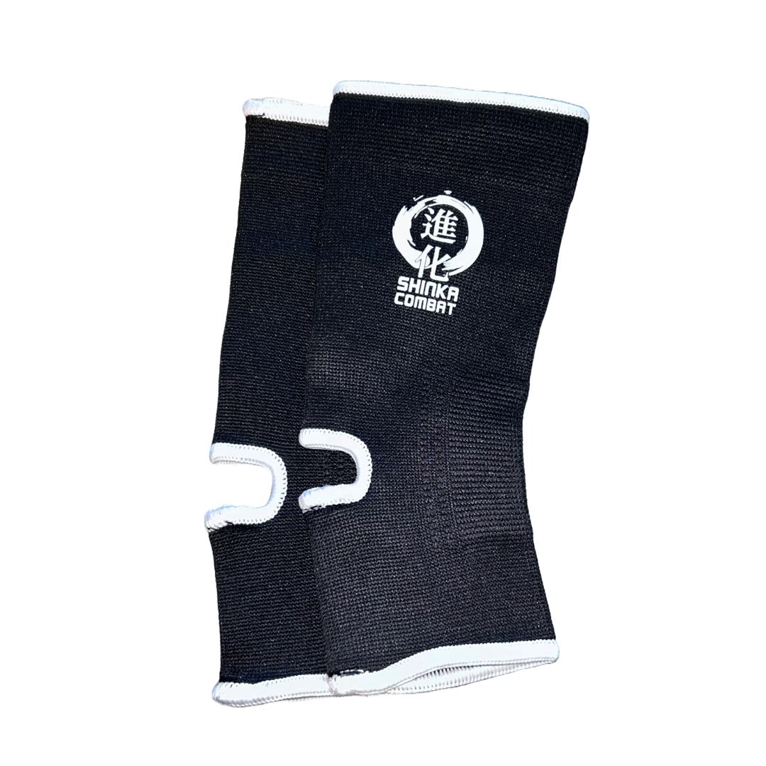 Shinka Combat - Ankelbeskytter - Elastisk - Svart
